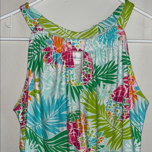 Tropical Sleeveless Dress - Picture 4 of 6